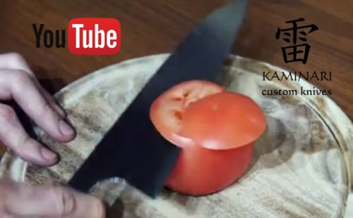 Test ostrości noża Kaminari